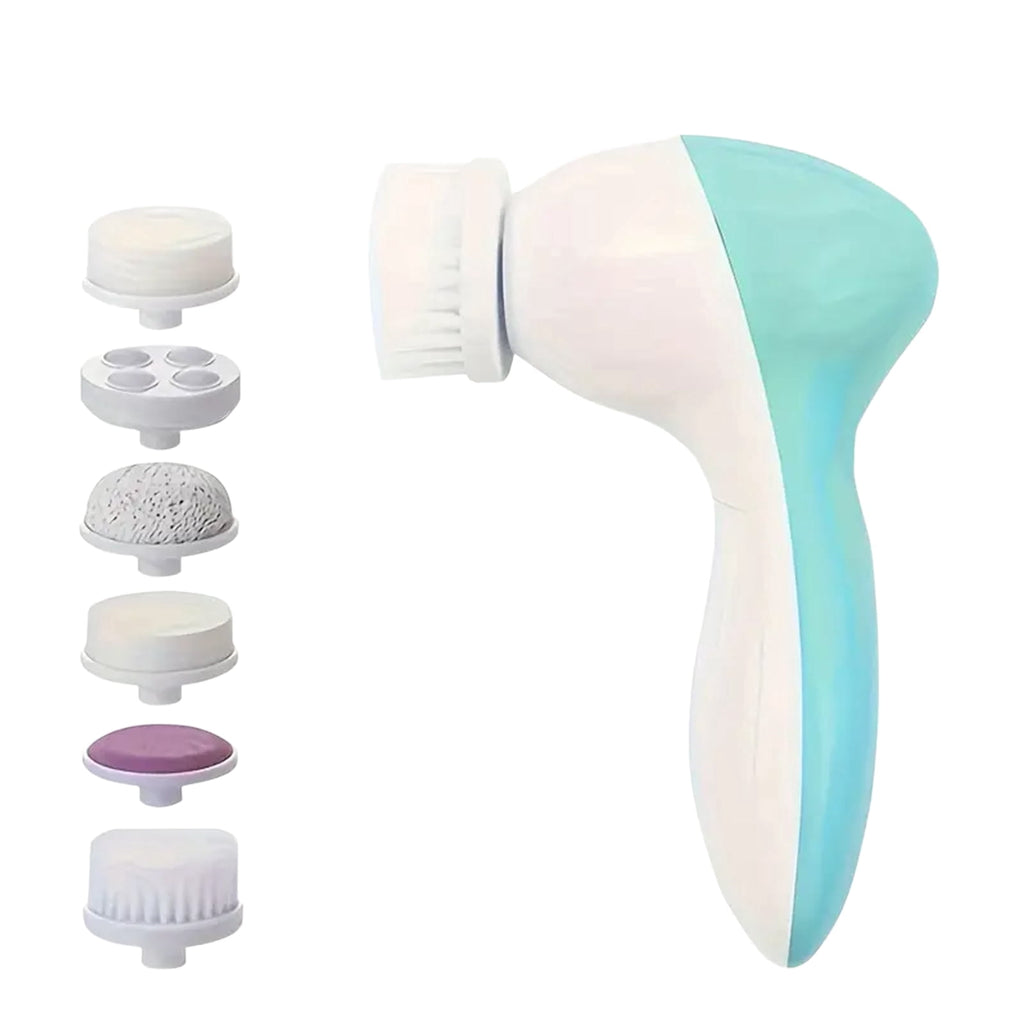 Facial Cleansing Brush,Adjustable 7-In-1 Electric Face Scrubber for Removing Blackheads,Face Brushes for Deep Cleansi...