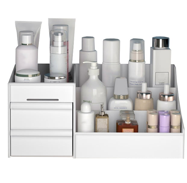 Large Makeup Cosmetic Organizer with Drawers, Desktop Makeup and Jewelry Storage Box for Cosmetics, Skincare, Perfume...