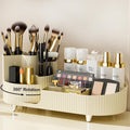 Makeup Organizer, Dresser Rotating Cosmetic Organizer with Brush, Holder for Perfume Jewelry Lipstick Makeup Skin Car...
