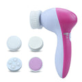 5 In 1 Electric Face Brush Facial Cleansing Brush Face Washing Device Handheld Facial Cleaner Battery Powered Makeup ...
