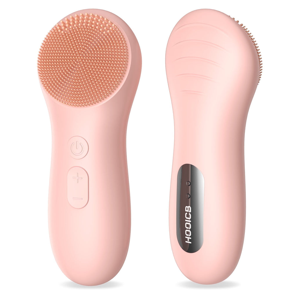 Facial Cleansing Brush, Waterproof Silicone Face Scrubber, Skin Care Sonic Face Brush for Deep Cleansing Exfoliating ...