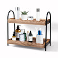 2-Tier Bathroom Counter Organizer, Wood Makeup Organizers for Vanity,Storage for Cosmetic, Skincare, Perfume