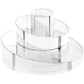 Rotating Makeup Organizer Countertop Large Spiral Skincare Organizer for Vanity Plastic Cosmetic Display Case for Wom...