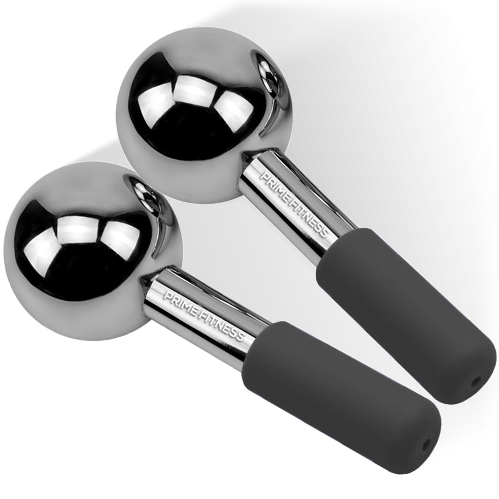 Ice Globes for Facials | Unbreakable Steel Cooling Roller | Cryo Sticks for Face | Massager for Face Neck & Eyes | Sk...