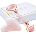 Kiplyki Gua Sha Facial Massage Natural Pink jade roller Massager Face Slimming Gift