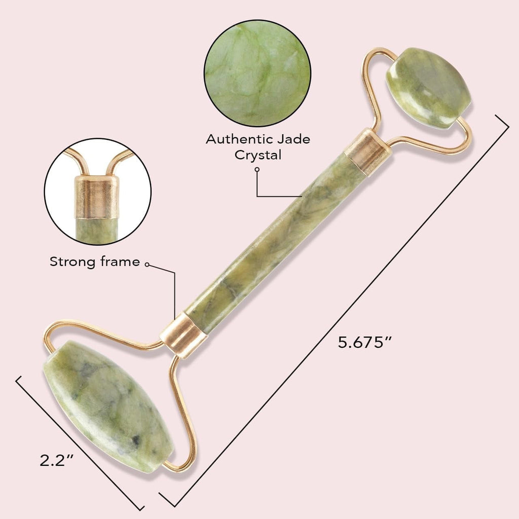 1-Piece Jade Face & Eye Roller for Anti Aging Skin Care