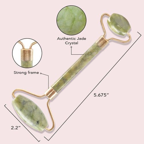 1-Piece Jade Face & Eye Roller for Anti Aging Skin Care