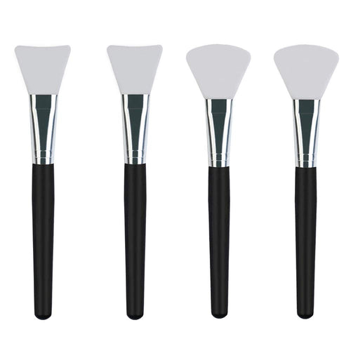4 Pcs Silicone Face Mask Brush Applicator for Facial Mud, Clay Mask, Modeling Mask, Body Lotion, and BB CC Cream