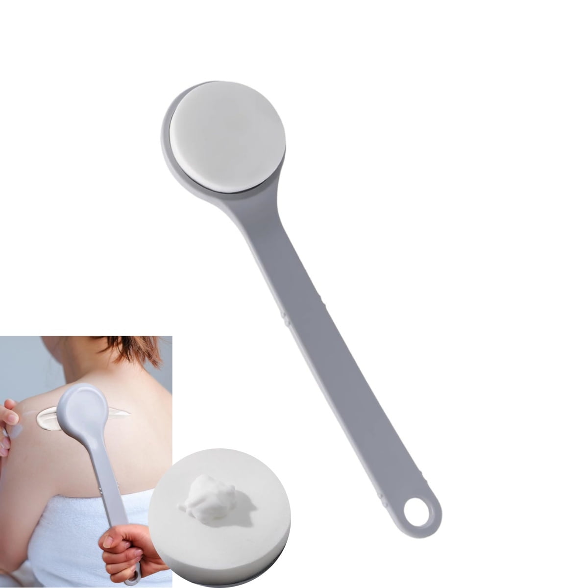 Lotion Applicator for Back, Long Handle Cream Applicators Wand for Body,Reusable Apply Sunscreen Tool for Indoor and ...