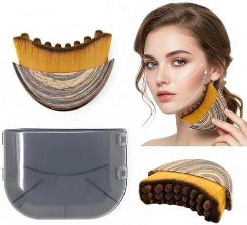 Lymphatic Contour Brush Improves Glow for Sculpting Anti-Puffiness, Detox & Lift(1 Pcs Lymphatic Drainage Brush)