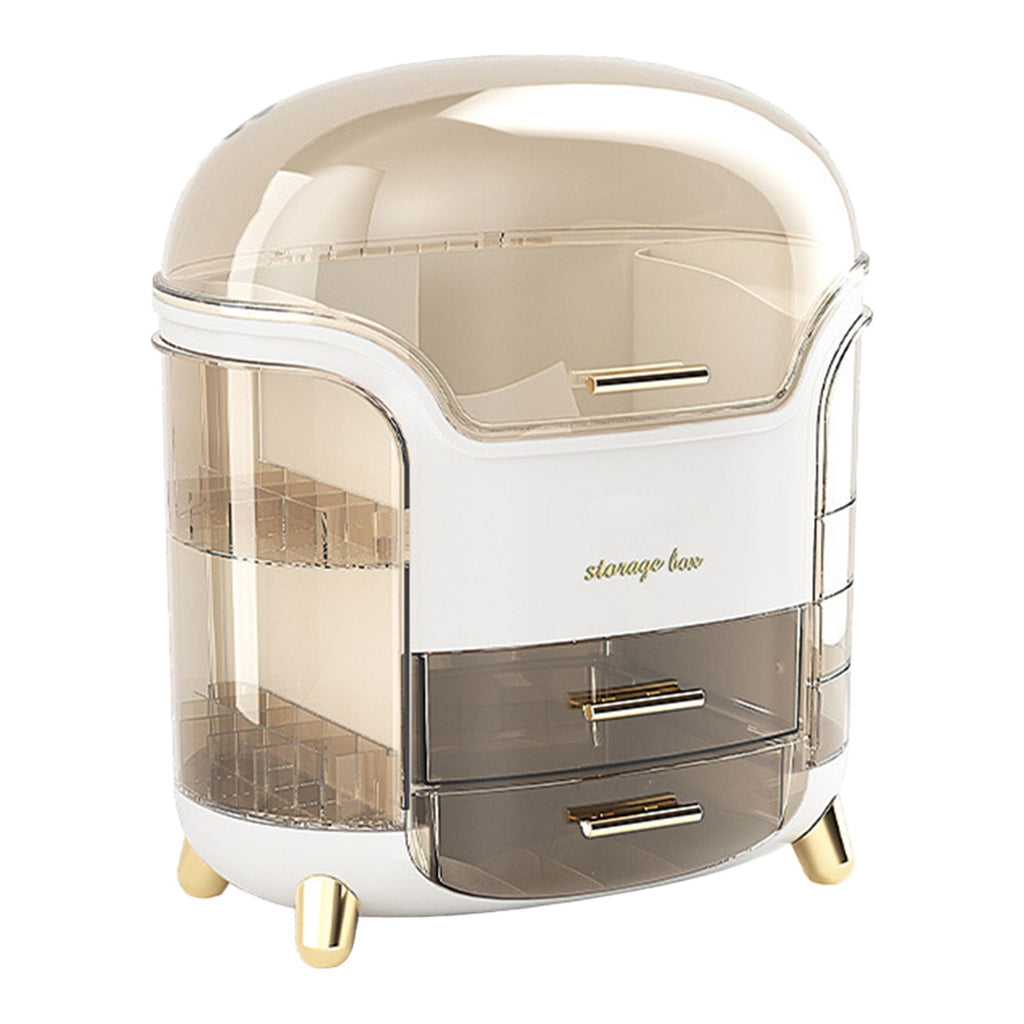 Skin Care Organizer - Large Makeup Storage with Drawers - Cosmetic Desk Display Case for Dressing Room and Bedside Table