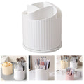 Makeup Brush Holder, 5 Slots 360° Rotating Makeup Brush Organizer, Makeup Organizer Pen Holder for Desk, Cosmetics Sk...
