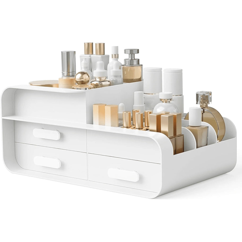 Makeup Organizer with 3 Drawers, Medium Countertop Organizer for Cosmetics, Ideal for Bathroom and Bedroom Vanity Cou...