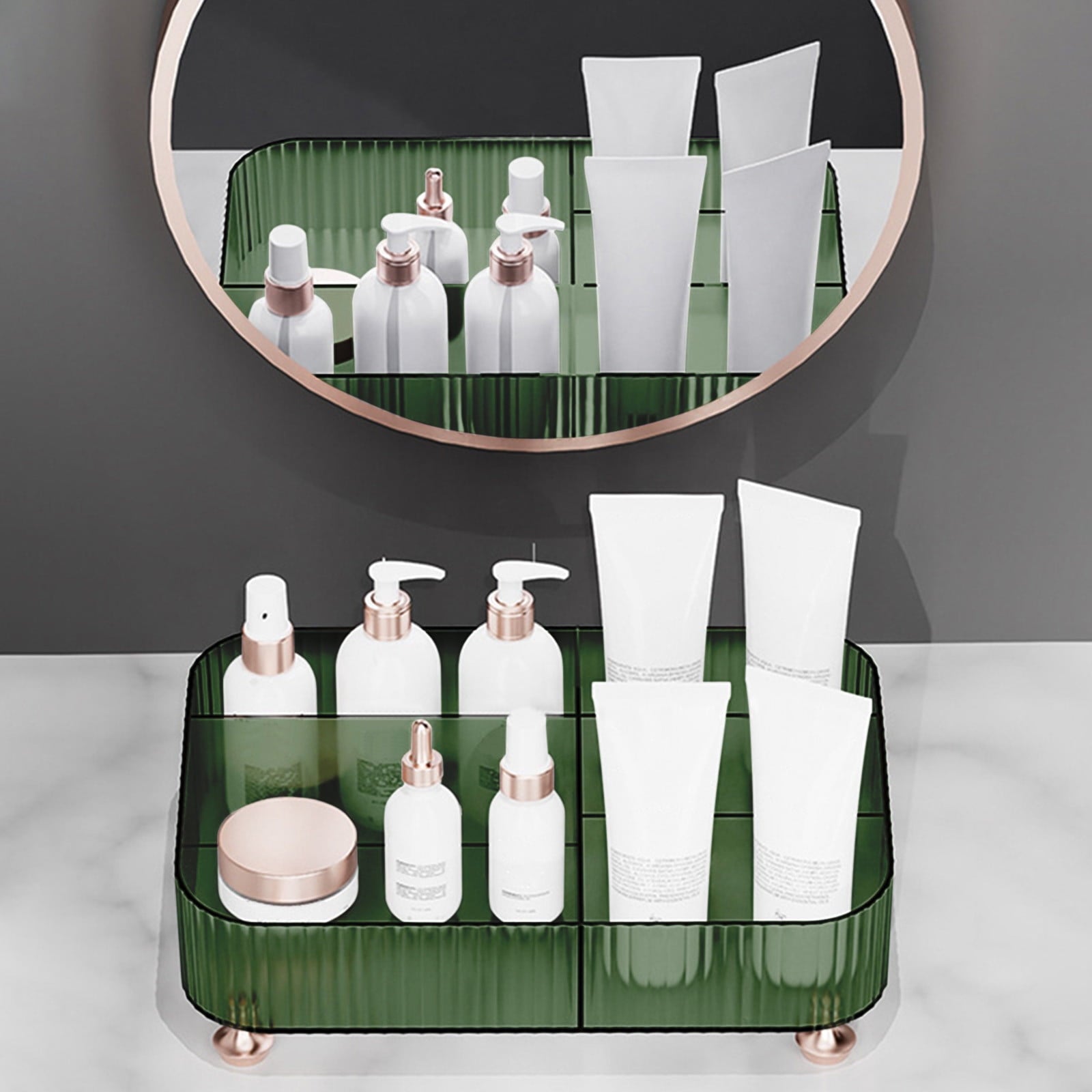 Makeup Organizer, Bathroom Vanity Organizers And Storage, Ideal For Desk And Dresser Countertops, Great For Cosmetics...