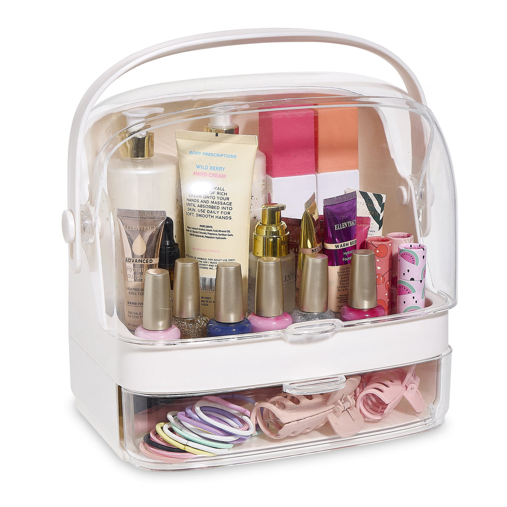 Makeup Organizer Skincare Organizers - Cosmetic Display Cases with Transparent Cover, SkinCare Organizers for Bathroo...