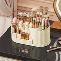 for Vanity with Rotating Brush Holder, Cosmetic Storage, Spinning Skincare , Countertop , Display Case