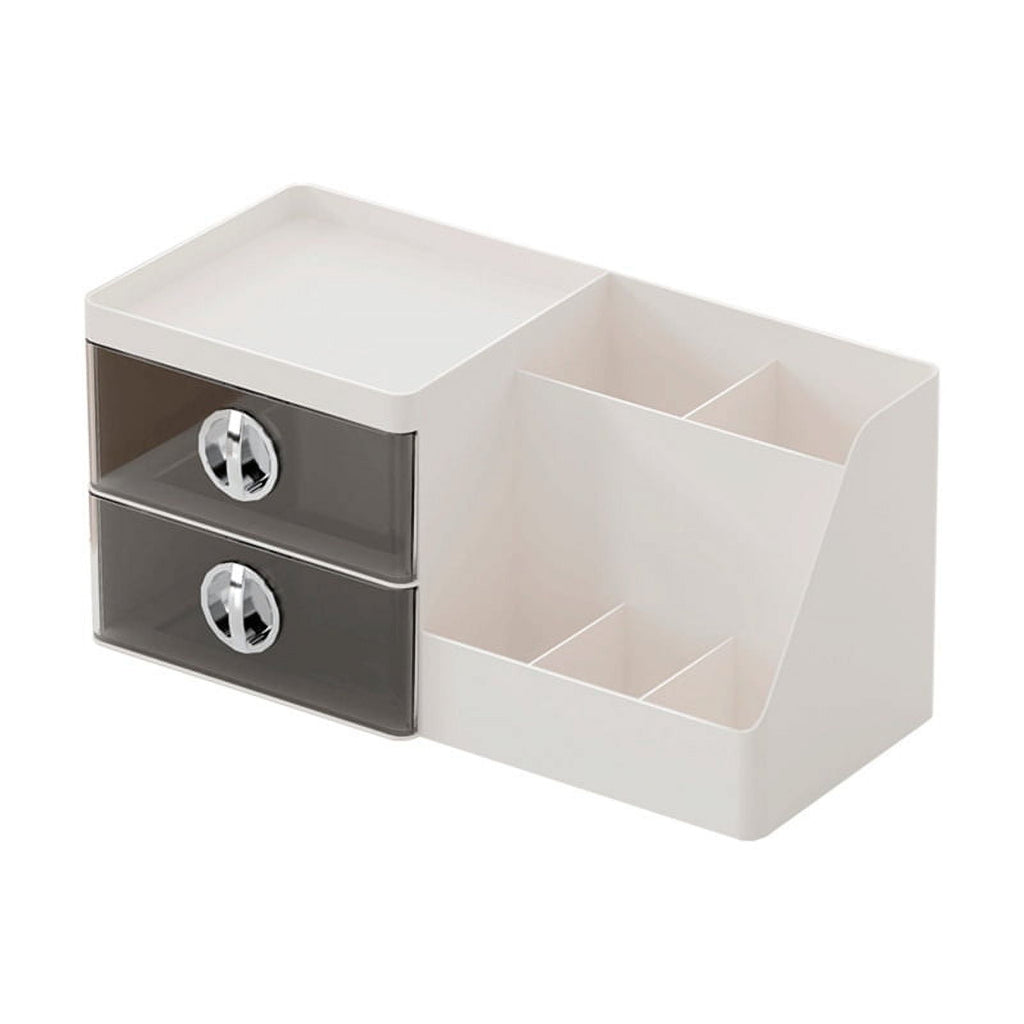 Makeup Organizer with Clear Drawers, Plastic Skincare Organizers for Vanity, Large Capacity Makeup Organizer Countertop