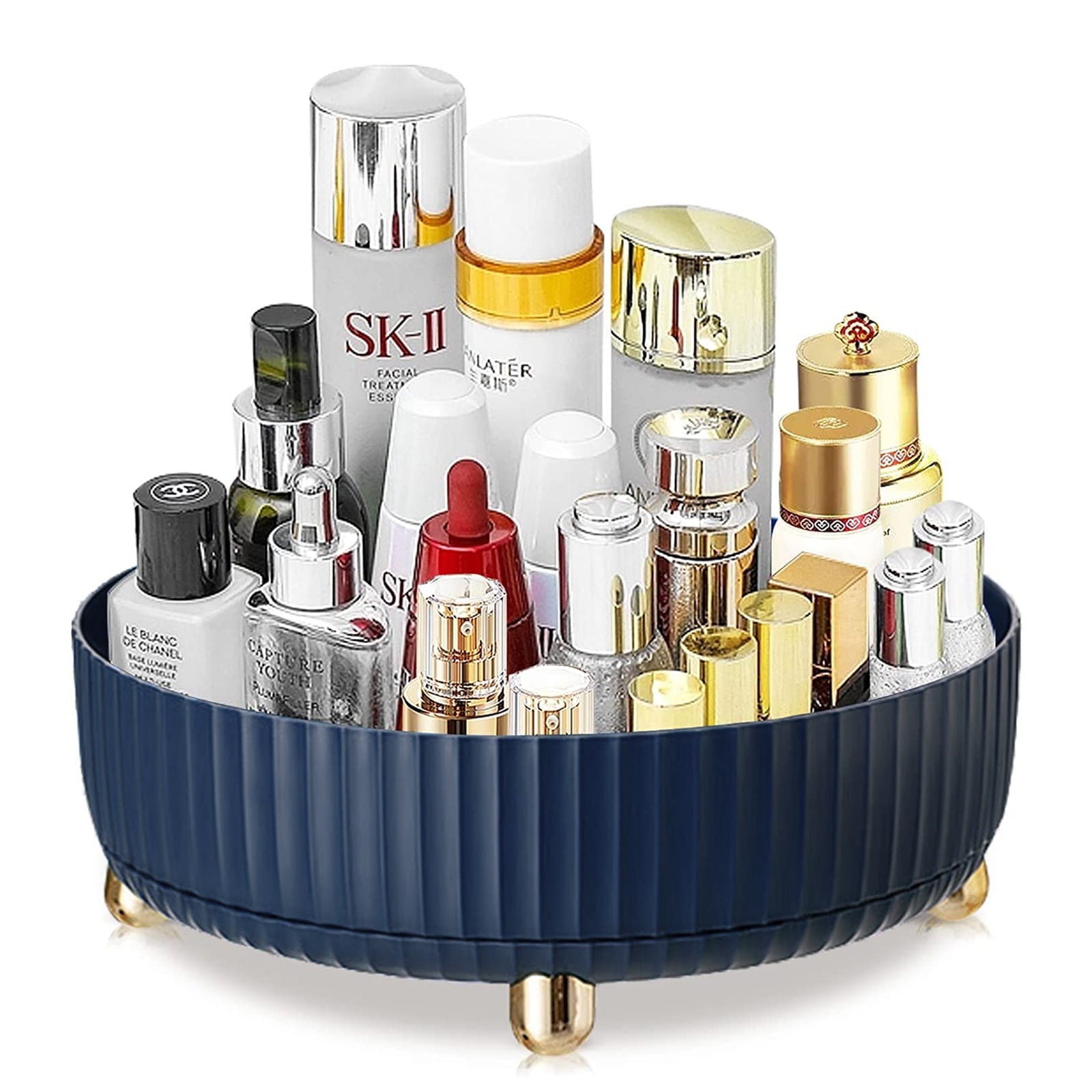 Makeup Perfume Organizer, 360 Degree Rotating Skincare Organizer Large Capacity Cosmetic Desk Spinning Storage Lotion...