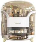 Makeup bag Storage Box, Countertop Portable Vanity Cosmetics MAKE UP bathroom organizers and Storage, Cosmetics Organ...