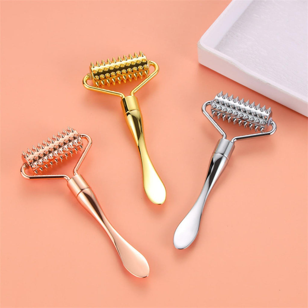 Massage Roller For Hand And Body,Massage Roller With Metal Acupuncture,Flawless Facial Massage Tool,Alloy Deep Massag...