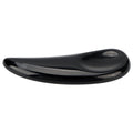 Black Obsidian Curved Cosmetic Spatula Scoop, Mini Gua Sha Jade Stone Makeup Applicator for Eye Cream and Face Masks,...