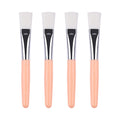 Pack of 4 Facials Mask Applicators Brushes Hygienic Synthetic Fiber Bristles for Precise Skincare Hygienic Application