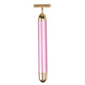PanBiqintyy T-Shape Facial Massager Vibrating Beauty Bar 24K Electric Face Slimming Rod Golden Stick Tightening Skin Electric Massage Roller