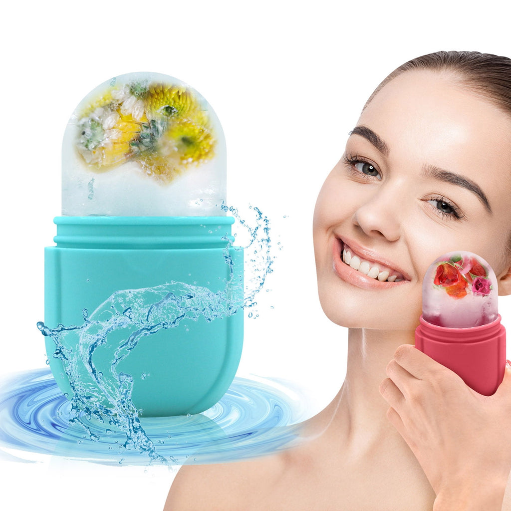 Ice Roller for Face, Ice Face Roller for Eyes, GuaSha,DIY Silicone Ice Mold for Face Massager, Facial Beauty Ice Roll...