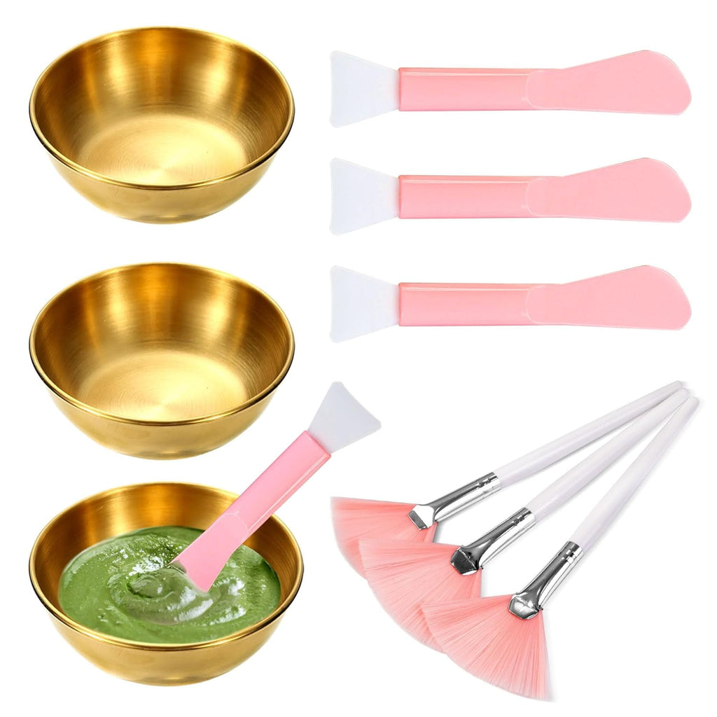 Professional Facial Bowls Set for Estheticians - 9 Pcs Mixing Bowls with Brush & Spatula | Facial Mask Mixing Kit for...
