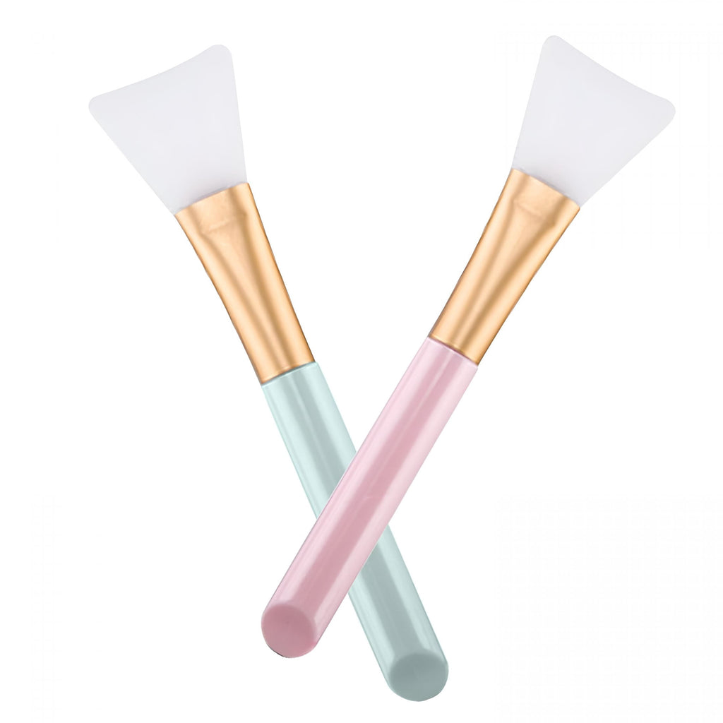 2 Pcs Face Mask Beauty Tool Soft Silicone Facial Mud Mask,Brush Hairless Body Lotion and Butter Applicator