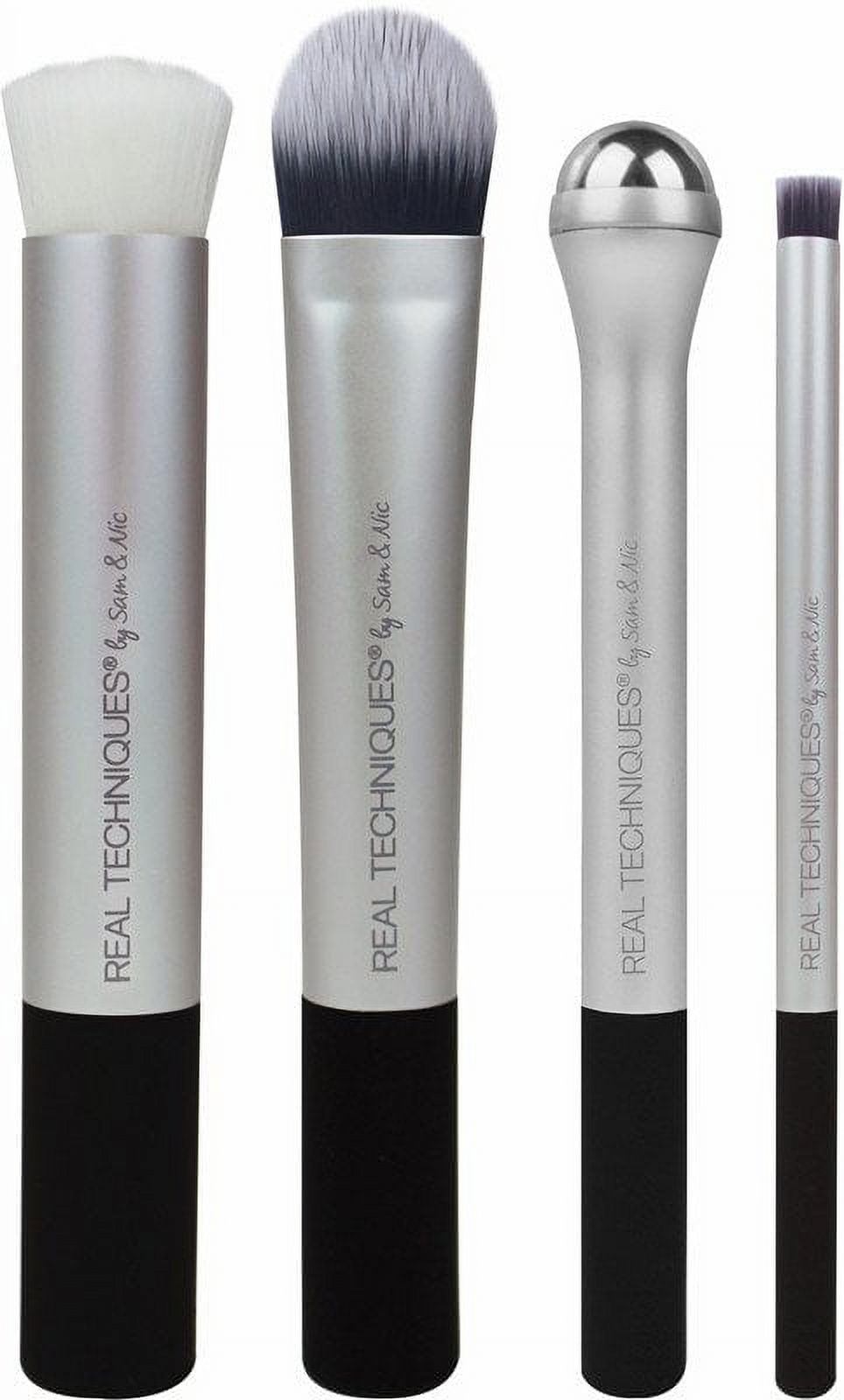 Skincare Prep & Prime Makeup Brush Set, 4 Piece