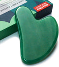 Gua Sha Facial Tool, Natural Jade Stone Guasha Board for SPA Acupuncture Therapy Trigger Point Treatment, Gua Sha Scr...