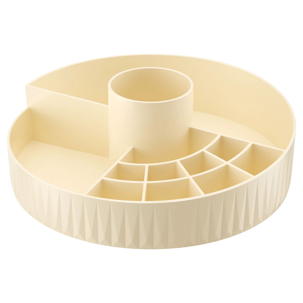 Rotating Skincare Organizer Tray-Compartment Makeup Brush Lipstick Skincare Organizer, Cosmetic Storage for Dresser V...