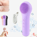Rechargeable Heated Silicone Facial Brush - Vibrating Exfoliating & Deep Cleansing Massage Tool