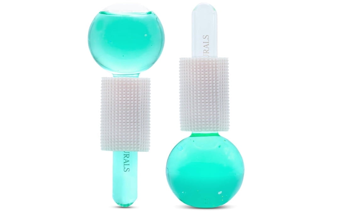 Beauty Ice Globes (Heat-Resistant & Freezer-Safe) Luxurious Facial Tools for Radiant Skin, Enhances Circulation to Ti...