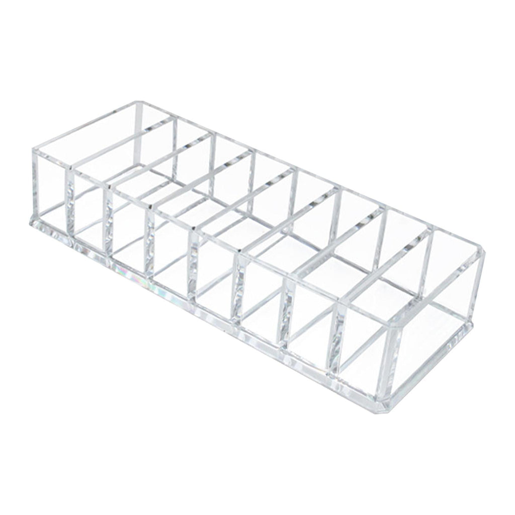 Compact Make Up Organizer Made of Acrylic, Display Case for Skincare Cosmetics, Make Up Organizer with 8 Cube Compart...