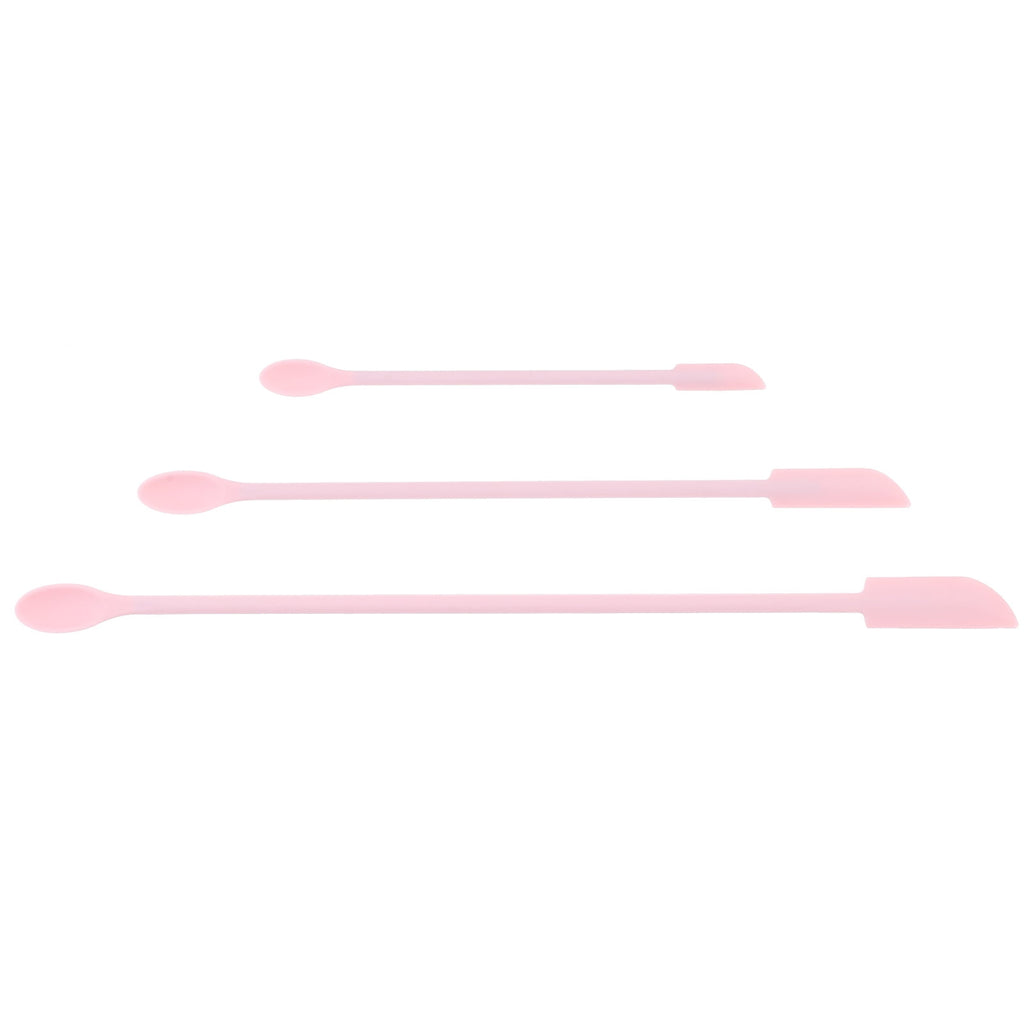 Siliaire 3Set Face Spatula for Cream Lotion Spreading Cosmetic Tools Pink 12 18x0 59in