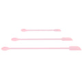 Siliaire 3Set Face Spatula for Cream Lotion Spreading Cosmetic Tools Pink 12 18x0 59in