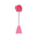 Silicone Facial Cleansing Brush Double Ended Face Scrubber Massage Tool for Deep Cleaning Exfoliating and Applying Products