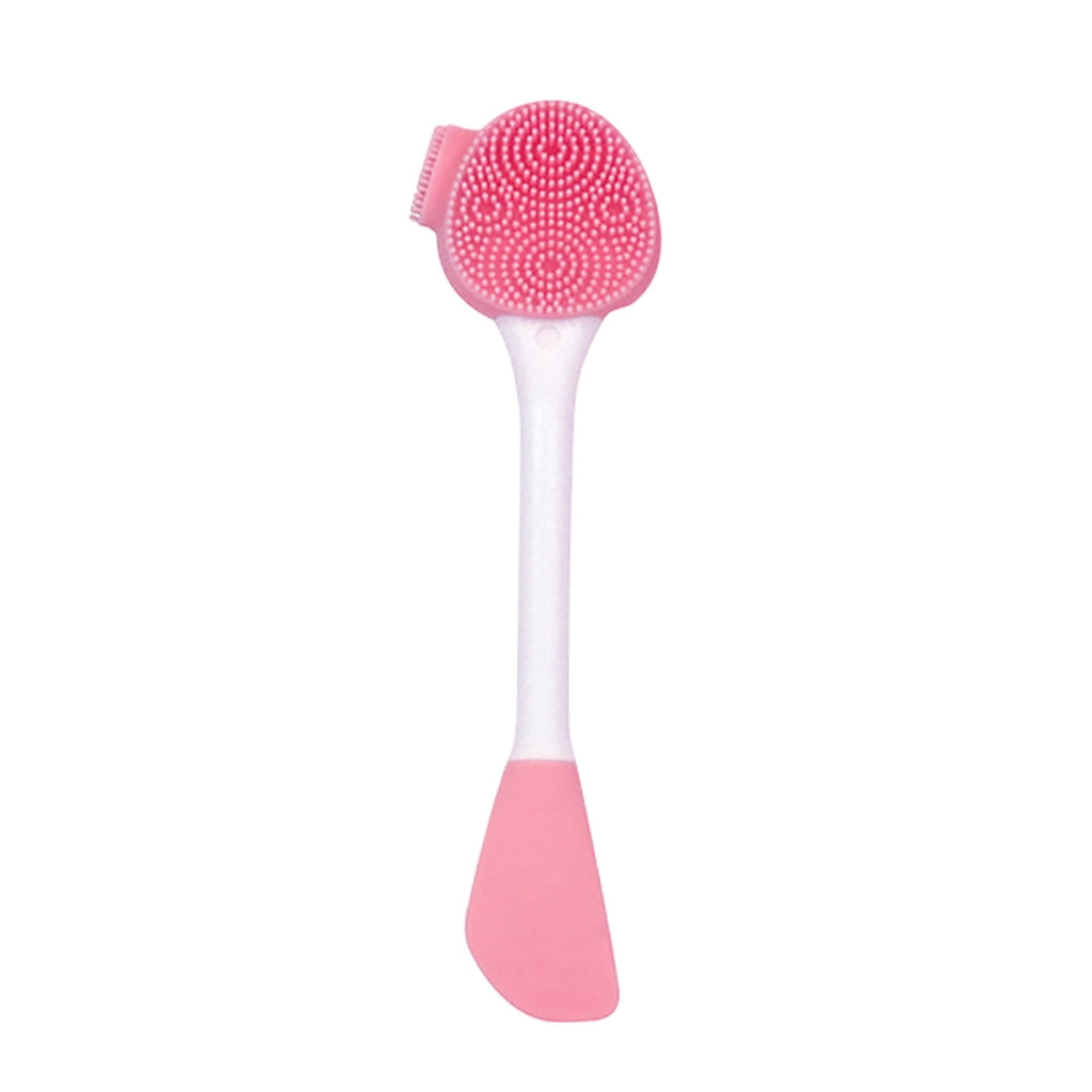 Double Ended Silicone Facial Cleansing Brush and Massage Applicator Tool for Deep Cleaning and Routine