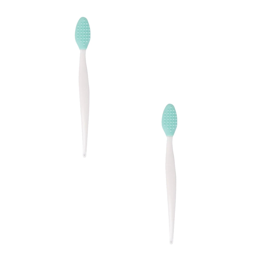 Silicone Facial Cleansing Brush - Double Sided Nose Cleaning Tool, Soft Exfoliating Beauty Tool, Lip Care Brush, Portable Skincare Tool for