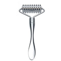 Silver Silver Tone Metal Micro Needle Derma Roller Massage Tool For Face Neck Hand Body Acupuncture Skin Therapy