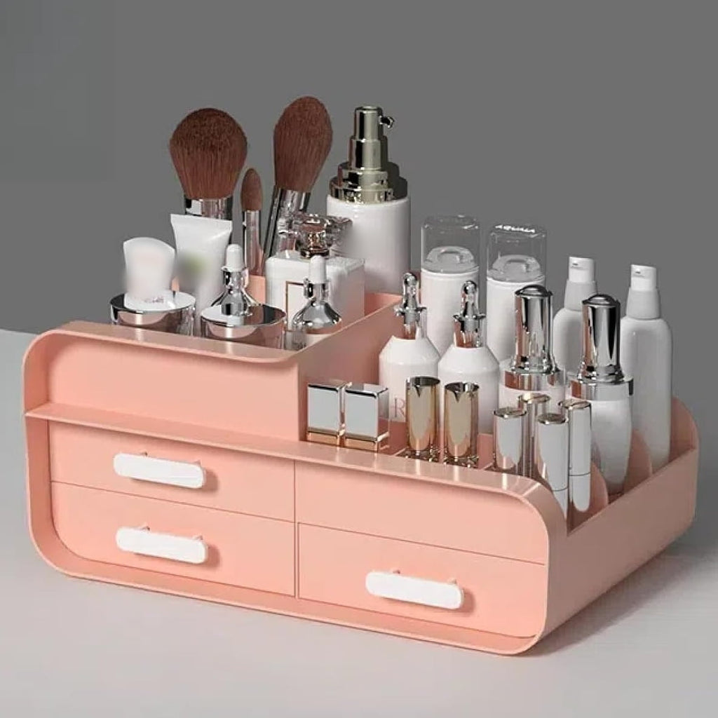 Skincare Organizer,Makeup Organizers for Vanity with 3 Drawers,Cosmetic Storage for Bathroom,Countertop Makeup Organi...