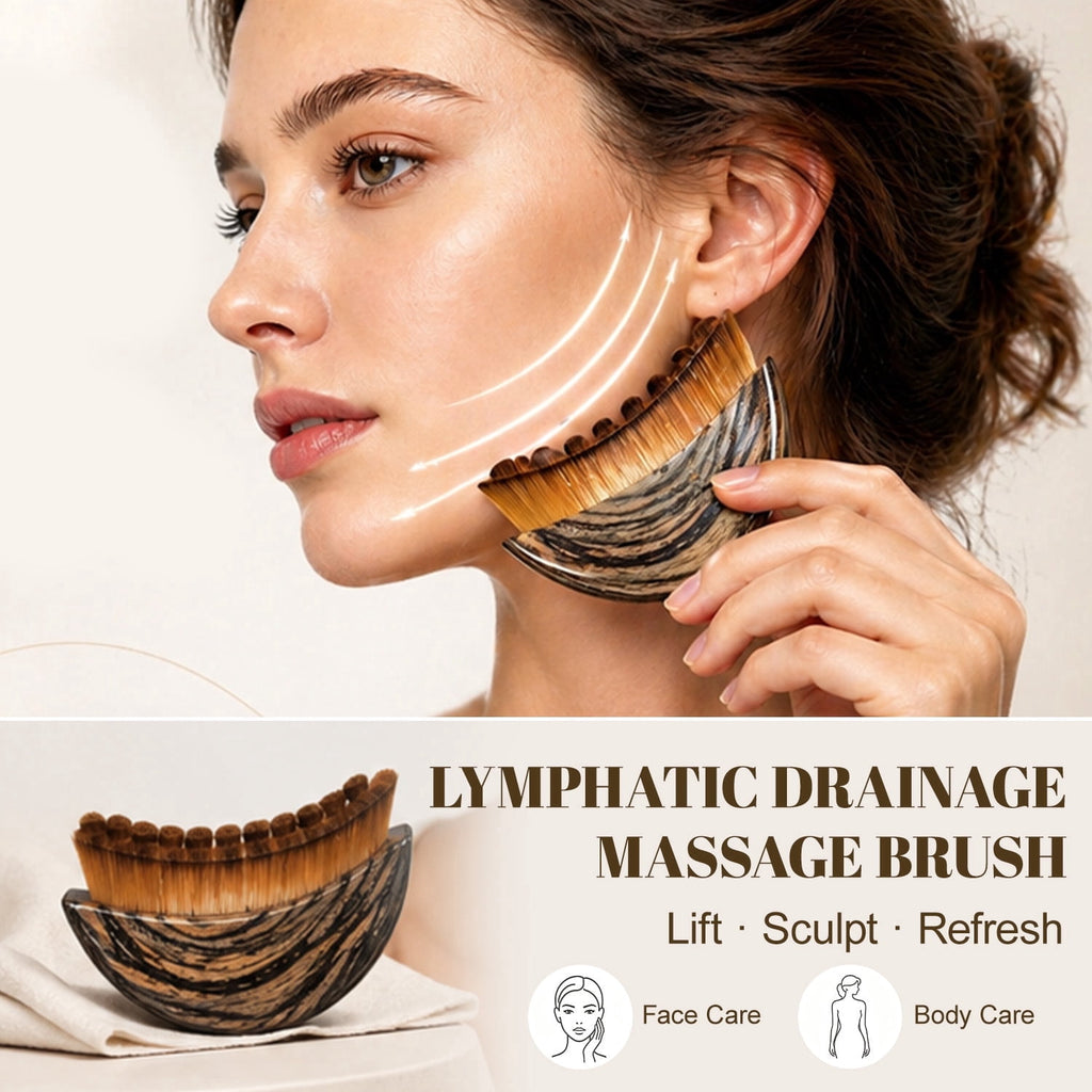 Contour Brush, Dry Brushing Sculpting Tool for Drainage and Puffiness Relief