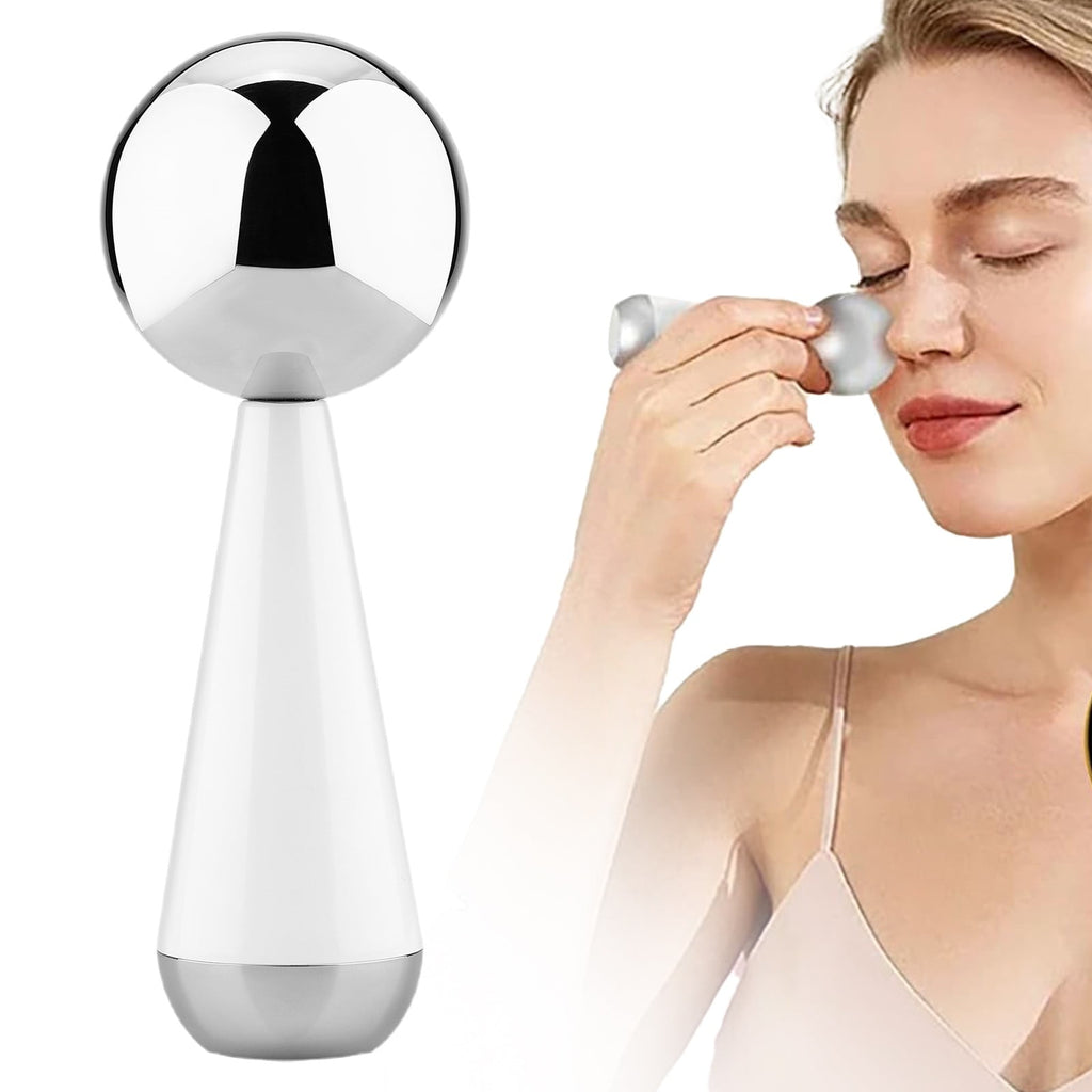 Stainless Steel Ice Globes Facial Roller - Cryotherapy Cold Roller For Puffiness, Wrinkles, Dark Circles, Skin Tighte...