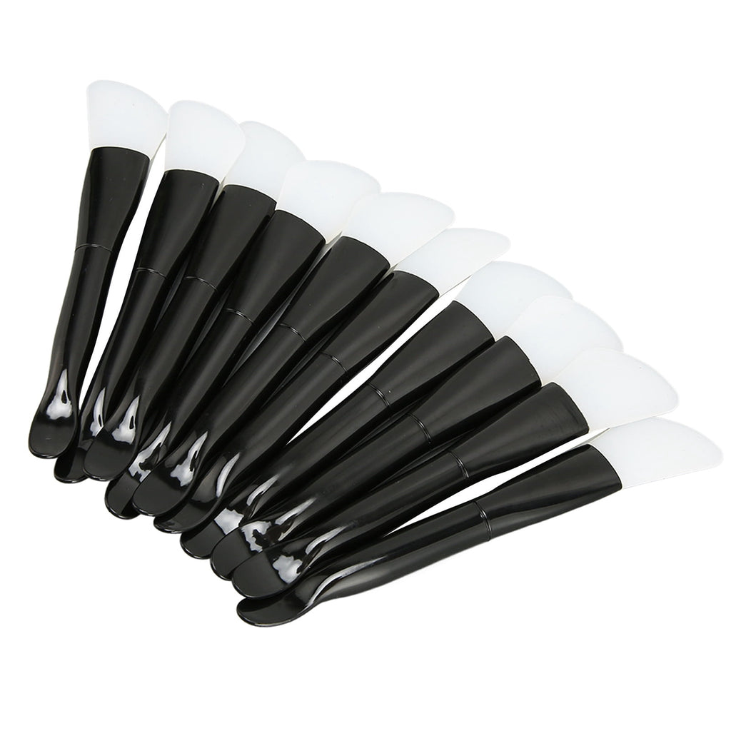 10pcs Silicone Facial Mask Brush Professional Double Ended Mud Mask Applicator Set for Home Beauty Salon, 10 Count / ...