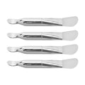 4pcs Double Ended Face Mask Brushes Set, Silicone Facial Mud Mask Applicator with Aluminum Handle for Professional Sk...