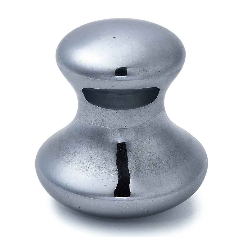 Terahertz Stone Mushroom Gua Sha Tools Massager Facial Energy Beauty Tools 38.5x35.4mm