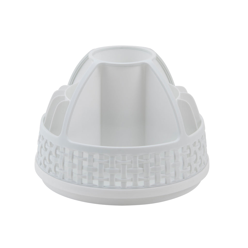 Thinkspace Beauty Rotating Cosmetic Organizer, White