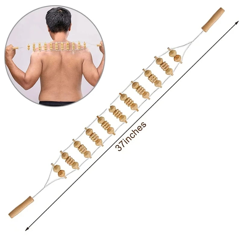 Wooden Massage Roller Therapy Body Massager Foot Face Shoulder Neck Hand Push Roller Massager Body Shaping Massage Tool